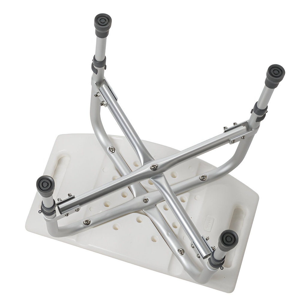 Silla de baño con respaldo bariátrica