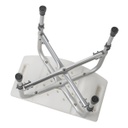 Silla de baño con respaldo bariátrica