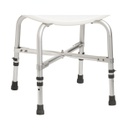 Silla de baño con respaldo bariátrica